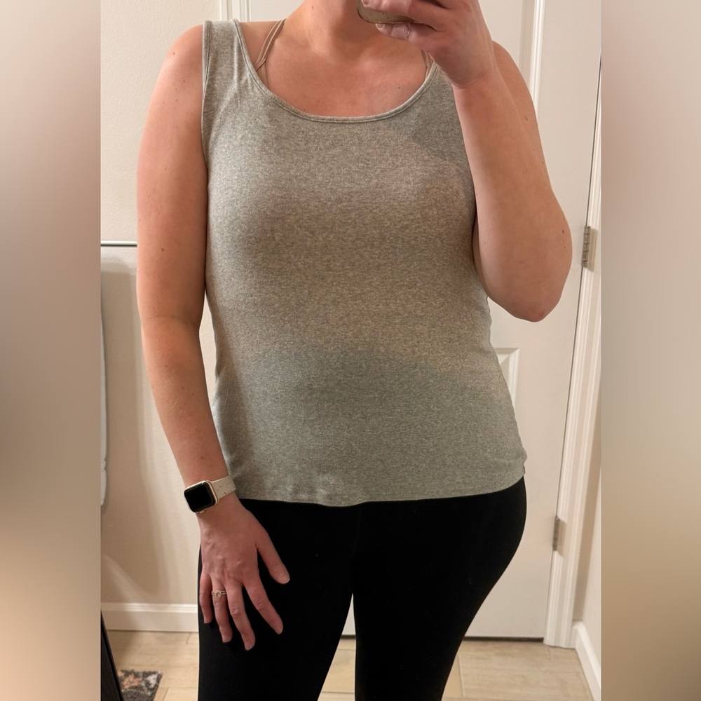 A New Day Heather Gray Top